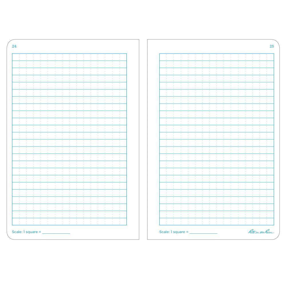 Rite in the Rain 371FX, All Weather Universal Rite in the Rain Field Flex Notebook, 117mm x 177mm, Pack of 3 books - prospectors.com.au