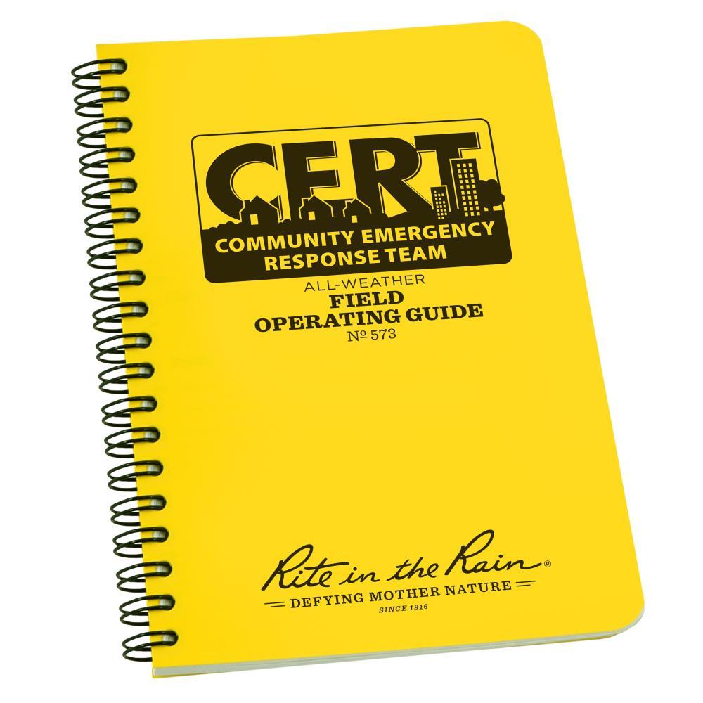 Rite in the Rain 573, CERT Field Operating Guide Polydura, 117mm x 177mm - prospectors.com.au