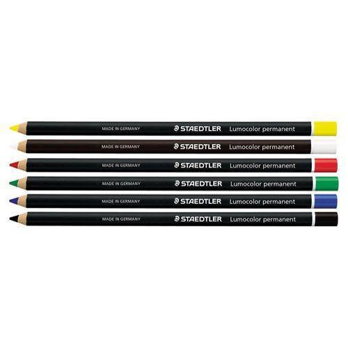 Staedtler Chinagraph Lumocolor Permanent Glasochrom Pencil Each - prospectors.com.au