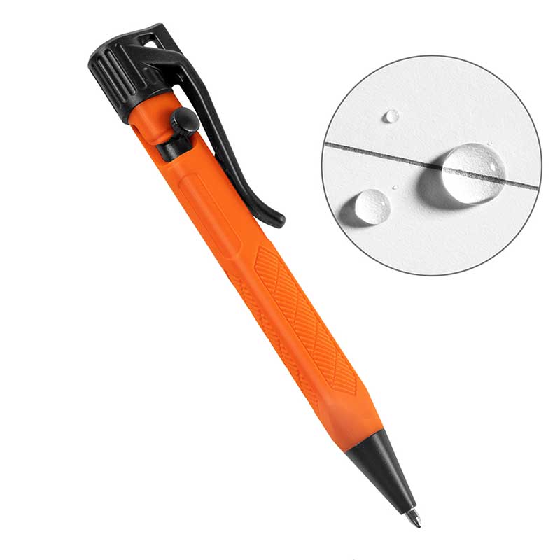 Rite in the Rain Mini Bolt Action Pen - No. OR20 - Safety Blaze Orange