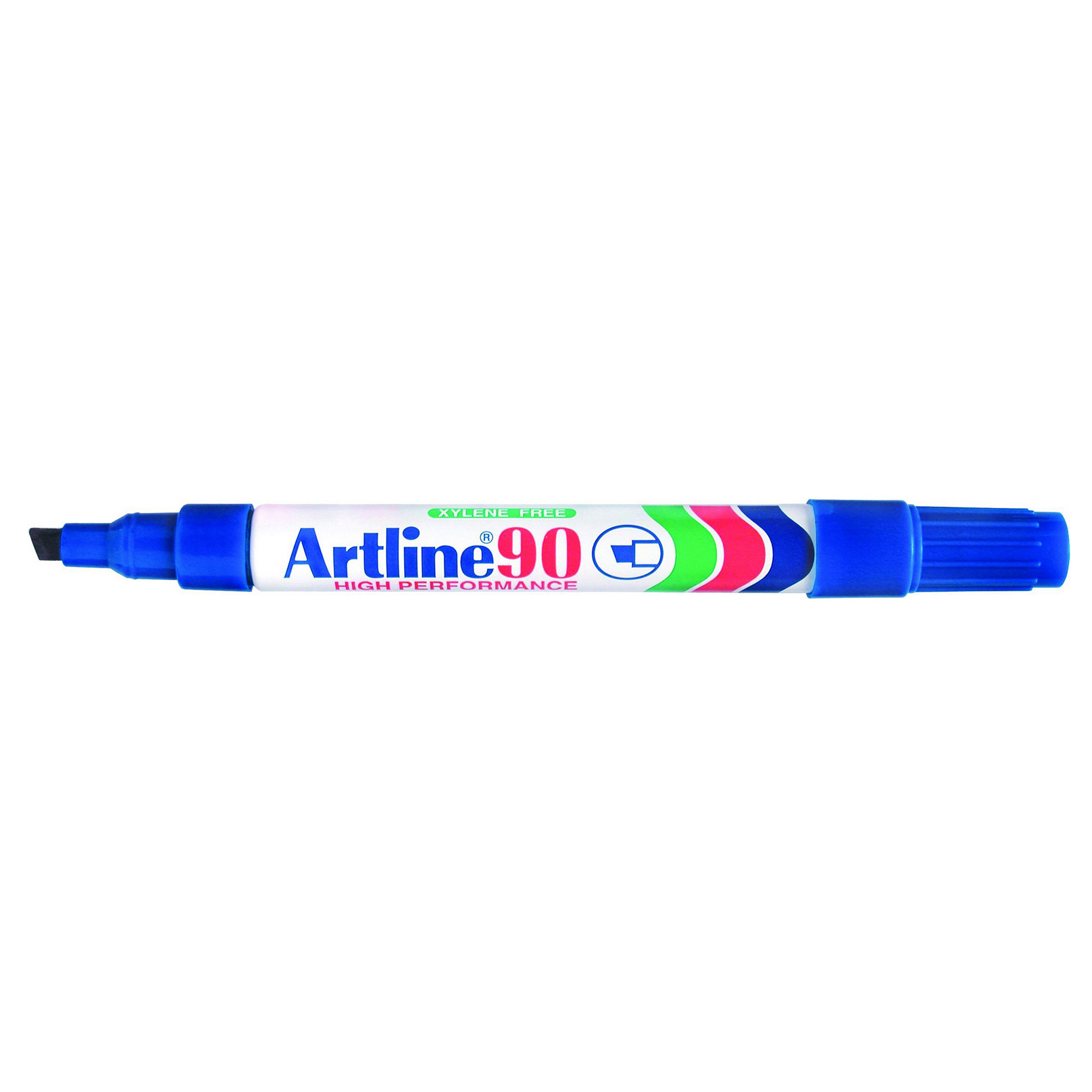 Artline 90 Permanent Marker Blue on a white background