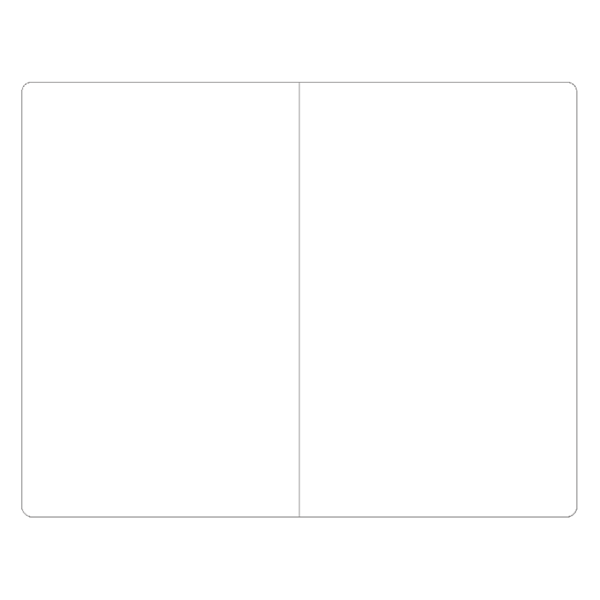 A blank page two page notebook layout