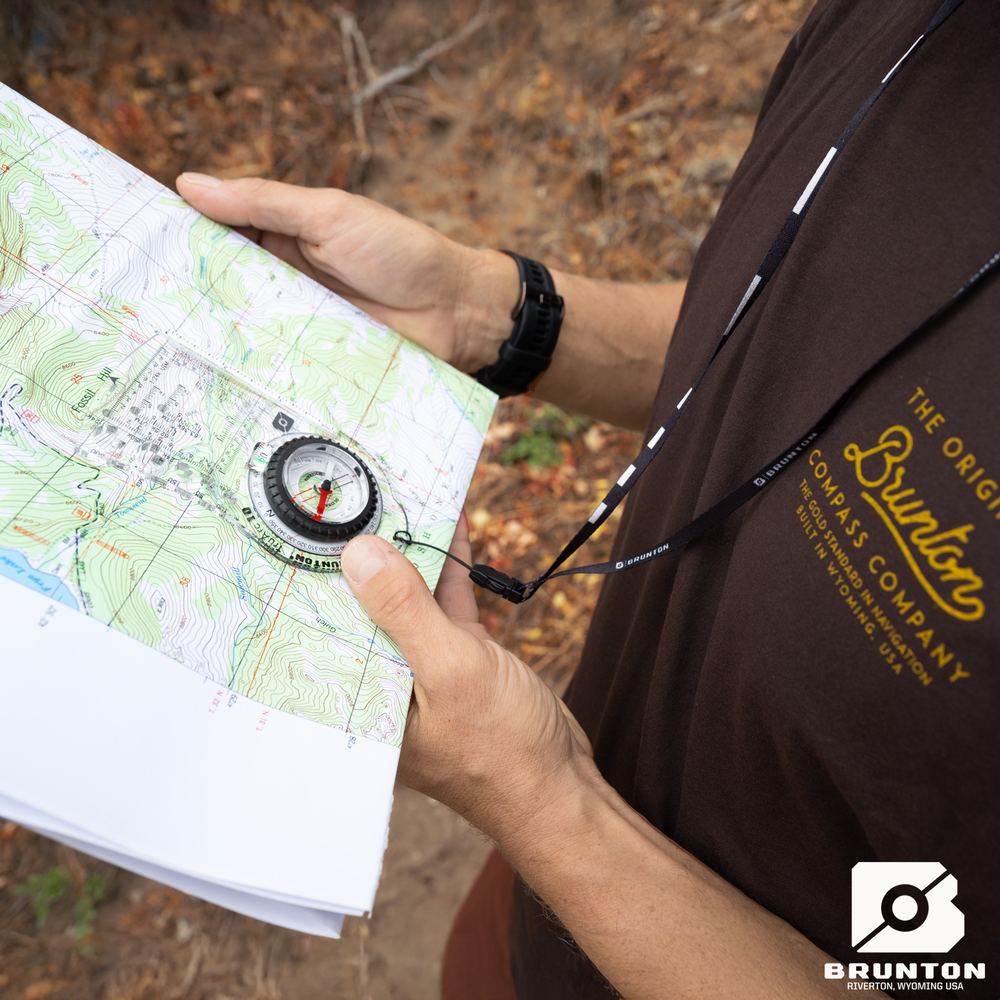 Brunton TruArc 10 Glow Compass Map