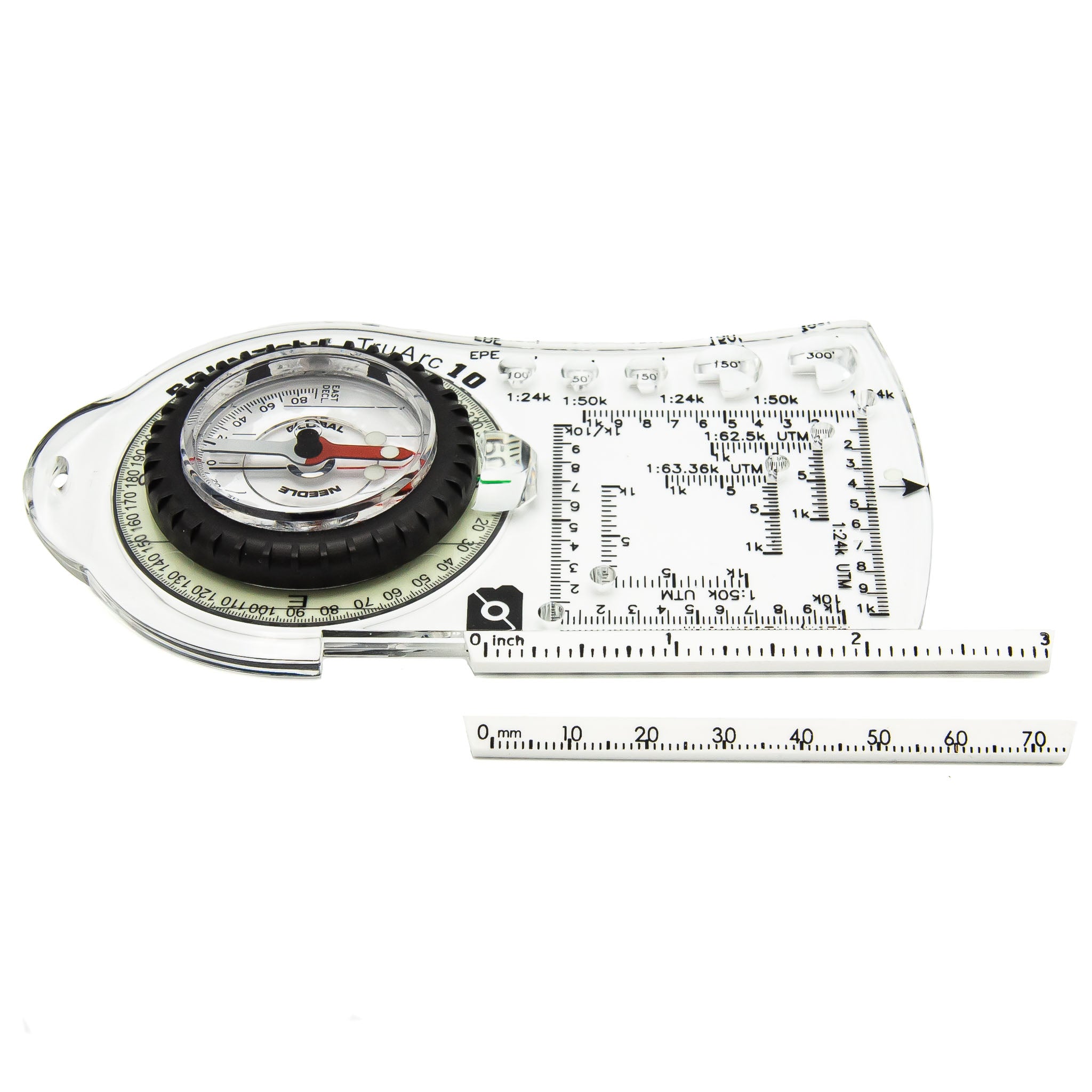 Brunton TruArc 10 Glow Compass Ruler