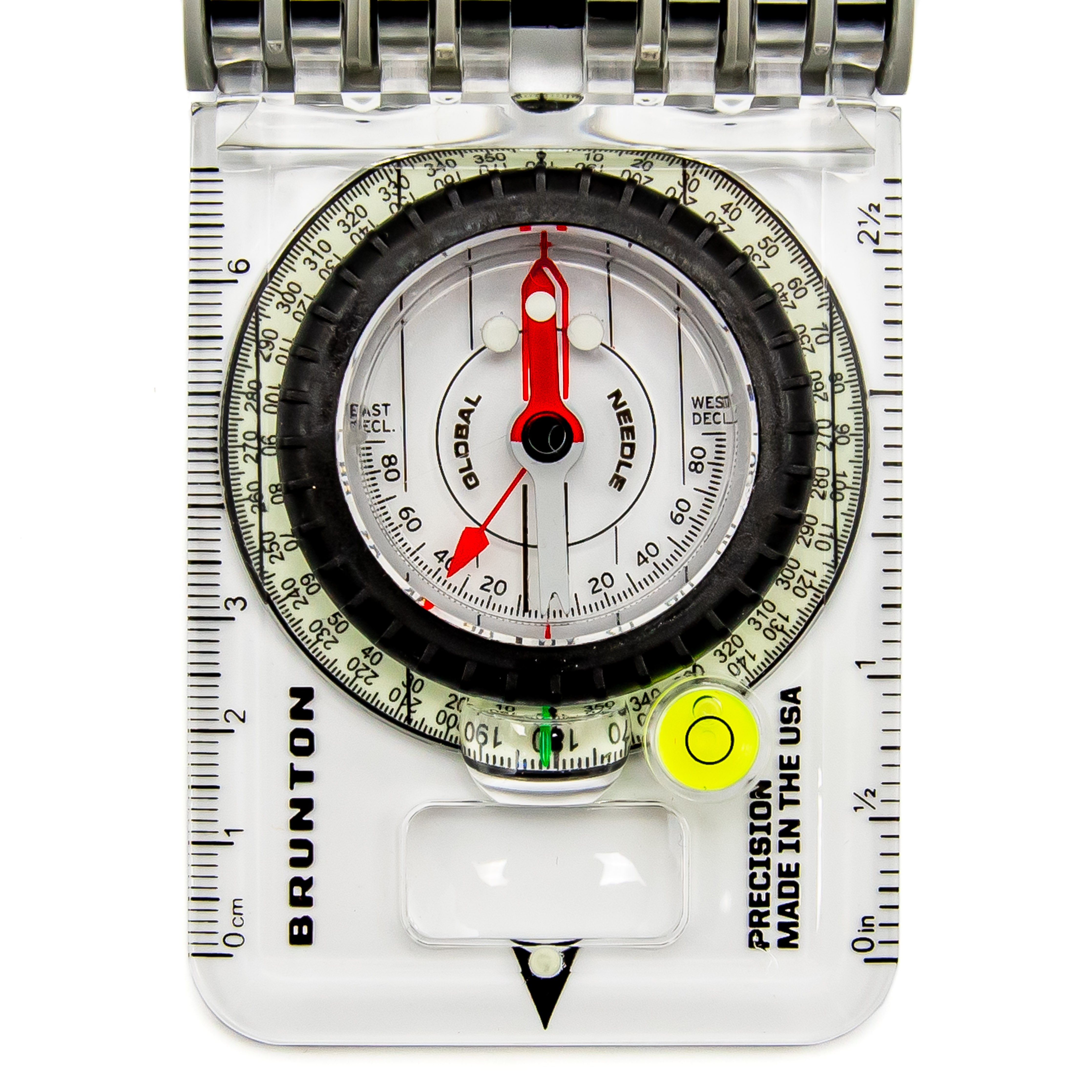 Brunton TruArc 20 Glow Compass with Clinometer Close Up