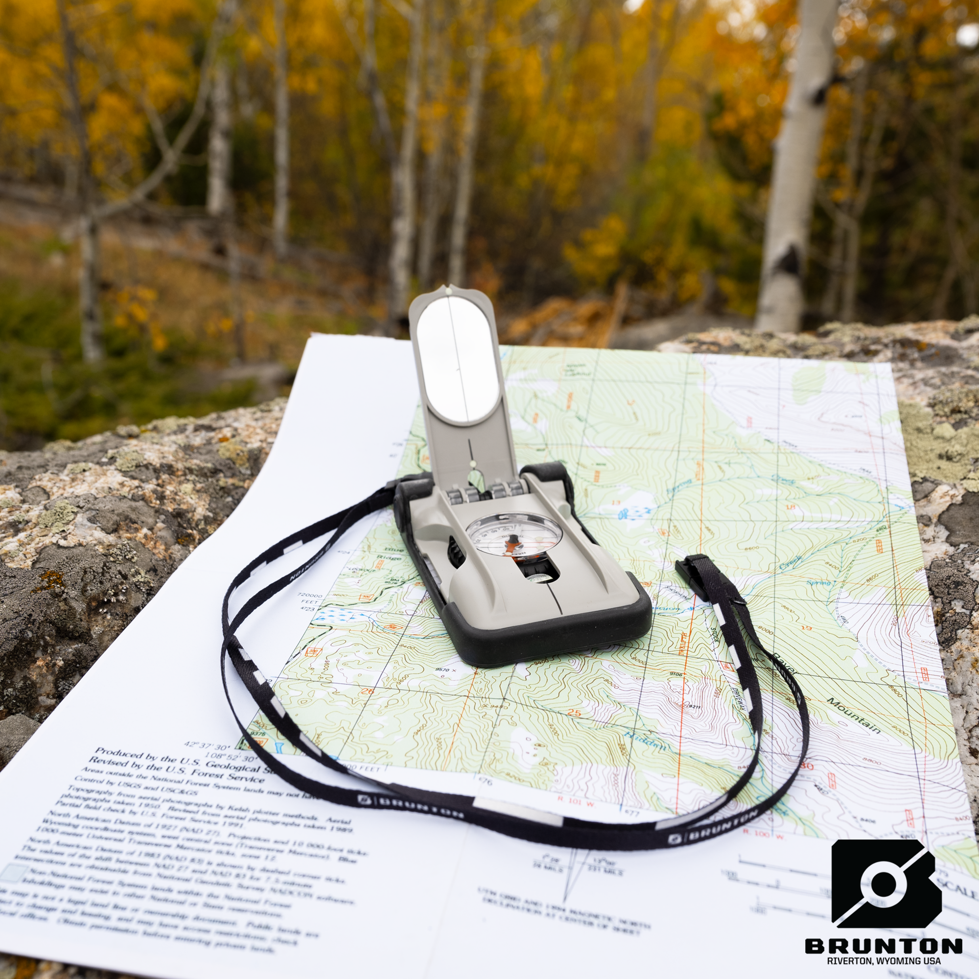 Brunton TruArc 20 Glow Compass with Clinometer Map