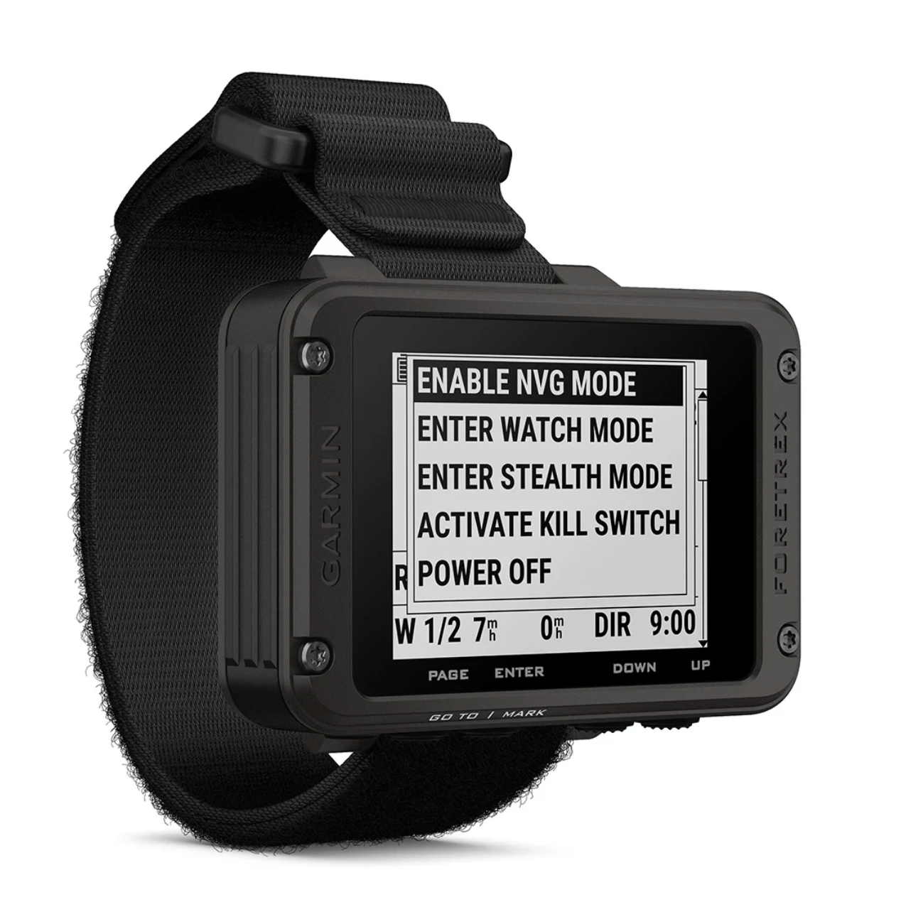 Garmin Foretrex 801 Wrist Mounted Hiking GPS Strap - Menu