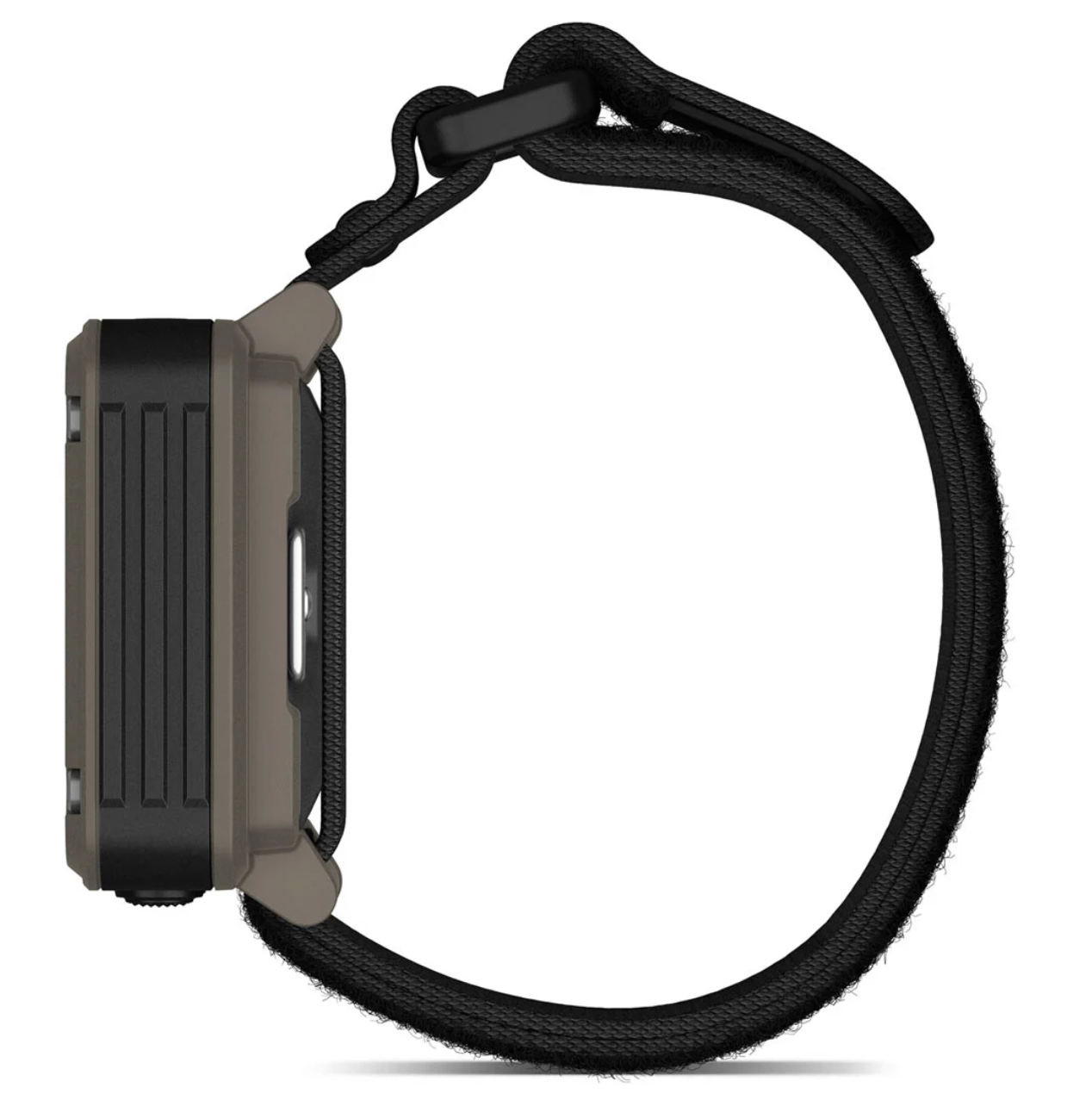 Garmin Foretrex 901 Ballistic Edition Wrist Mounted GPS Hiking Navigator - Side Profile with Strap