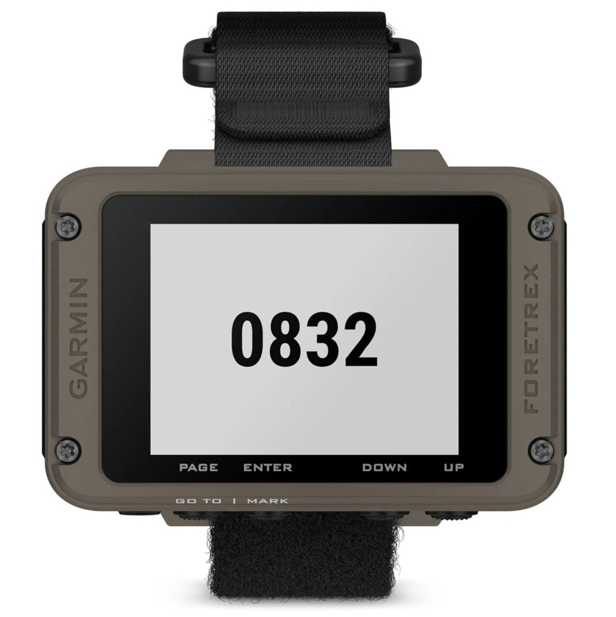 Garmin Foretrex 901 Ballistic Edition Wrist Mounted GPS Navigator - Clock Time