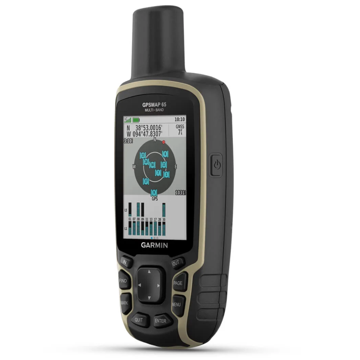 Garmin GPSMAP 65 Handheld Hiking GPS - Satellite View