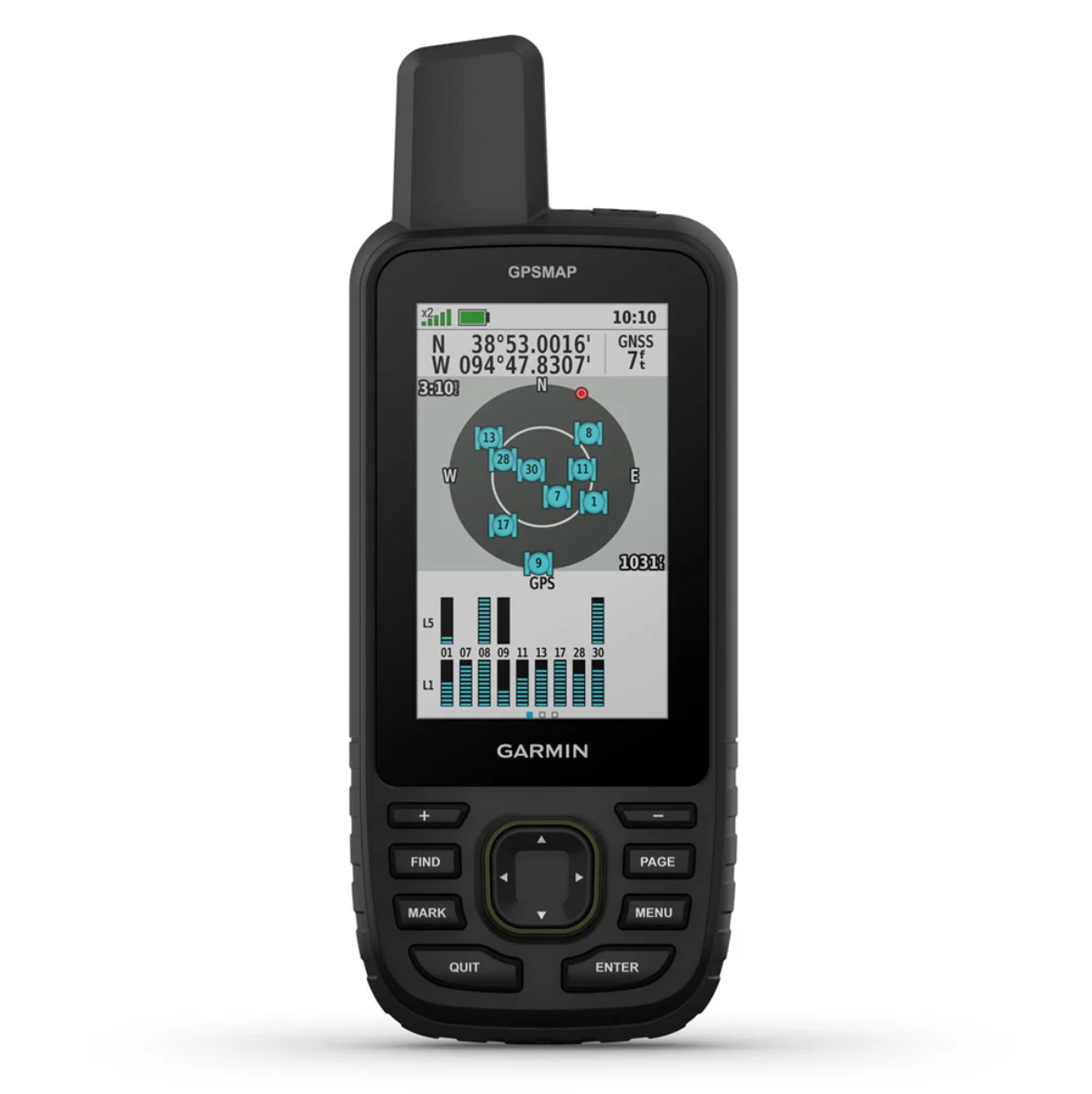 Garmin GPSMAP 67 Handheld Hiking GPS with Topographic Maps - GPS Signal