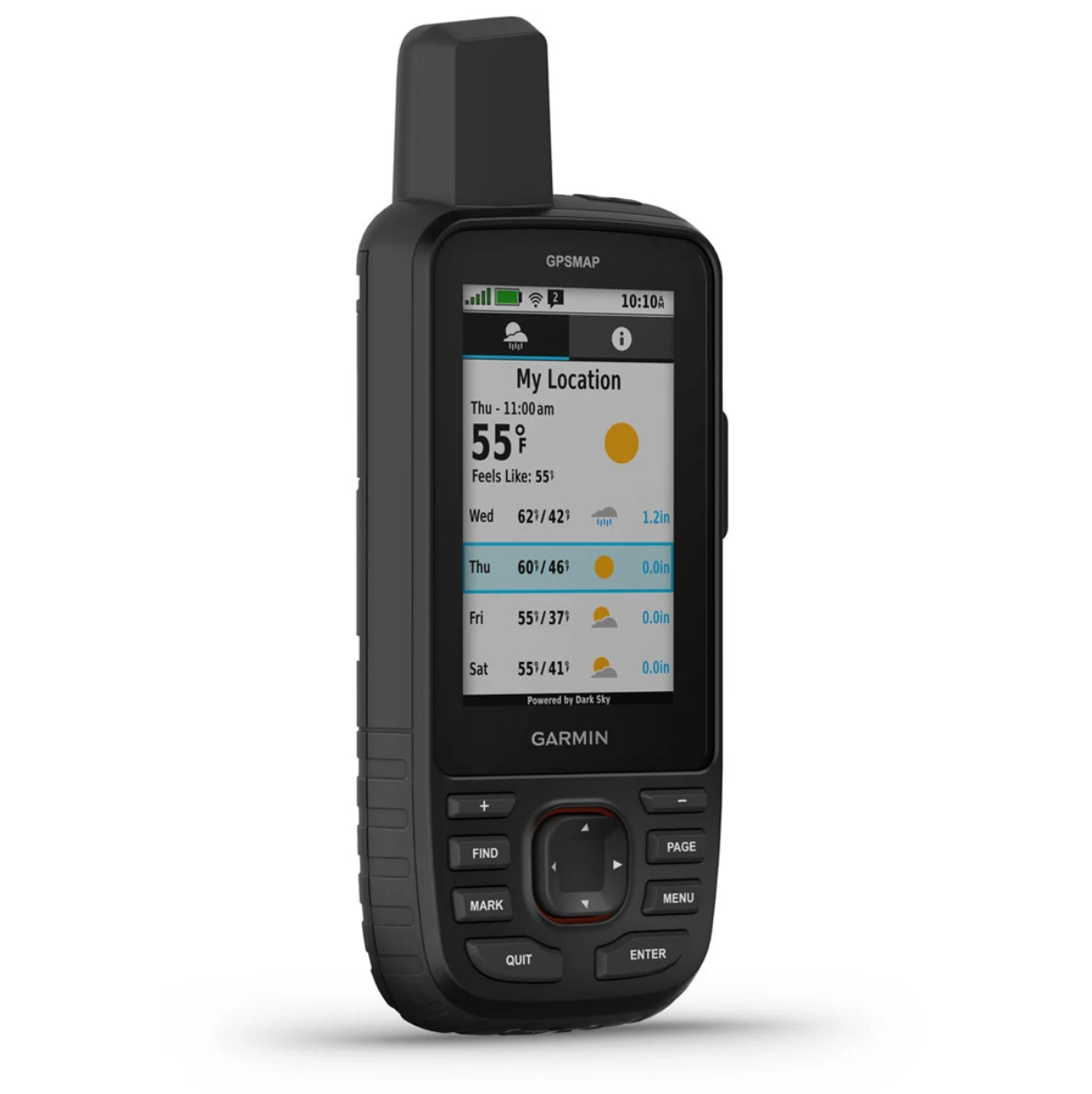 Garmin GPSMAP 67i Handheld Hiking GPS with InReach - Weather