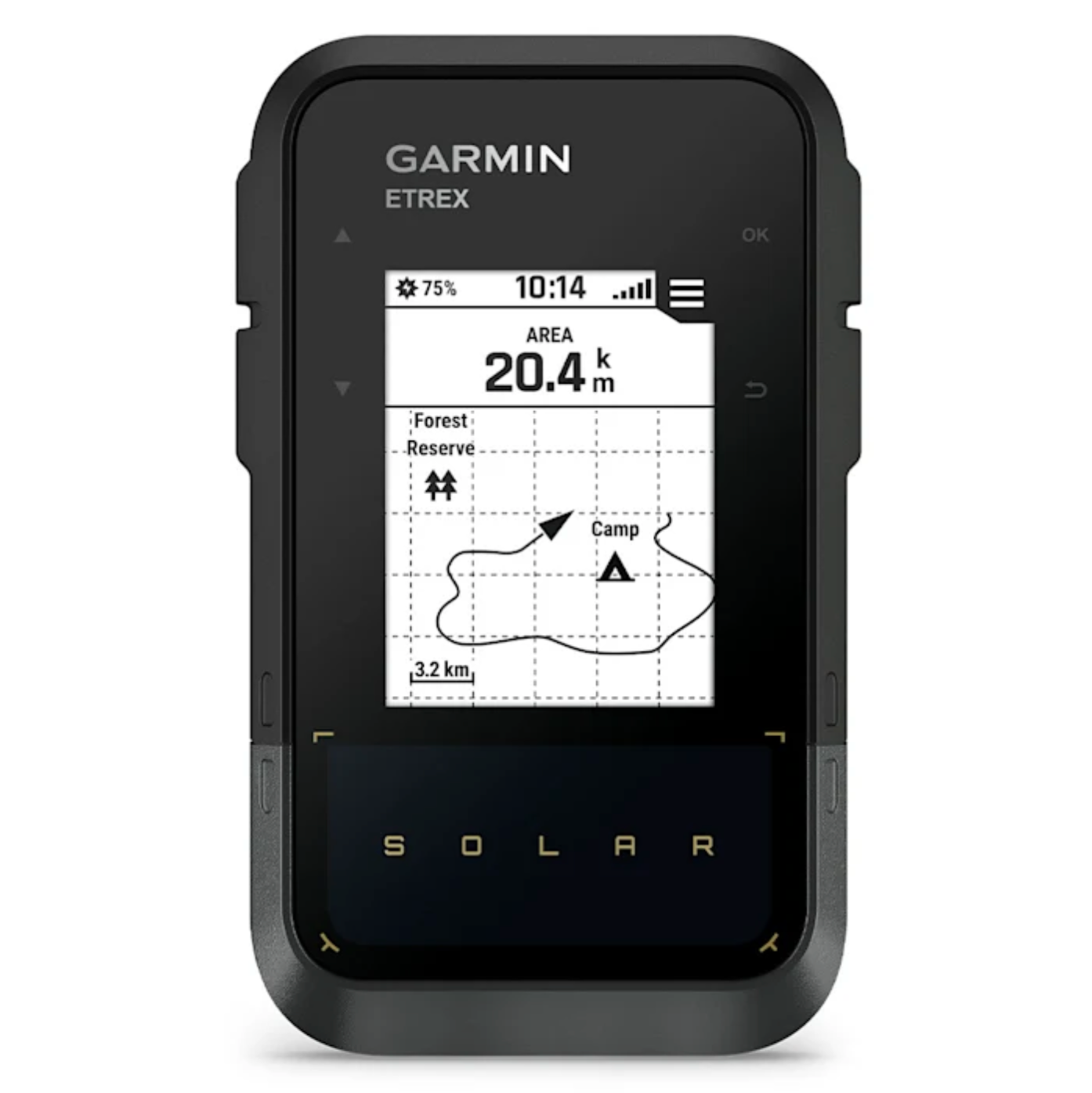 Garmin eTrex Solar Handheld Hiking GPS Route Screen