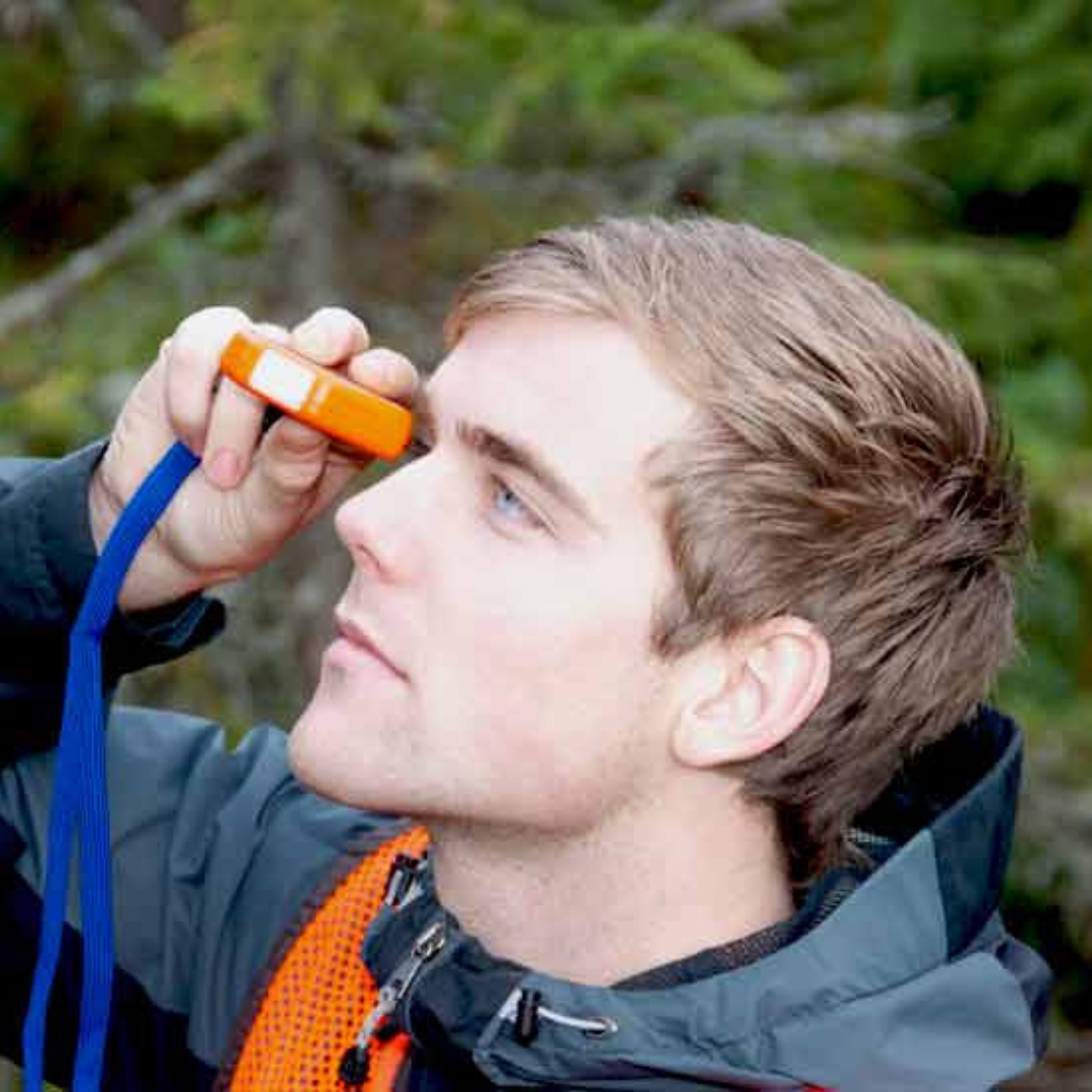 Haglof Sweden Electronic Clinometer EC II D-R In Use