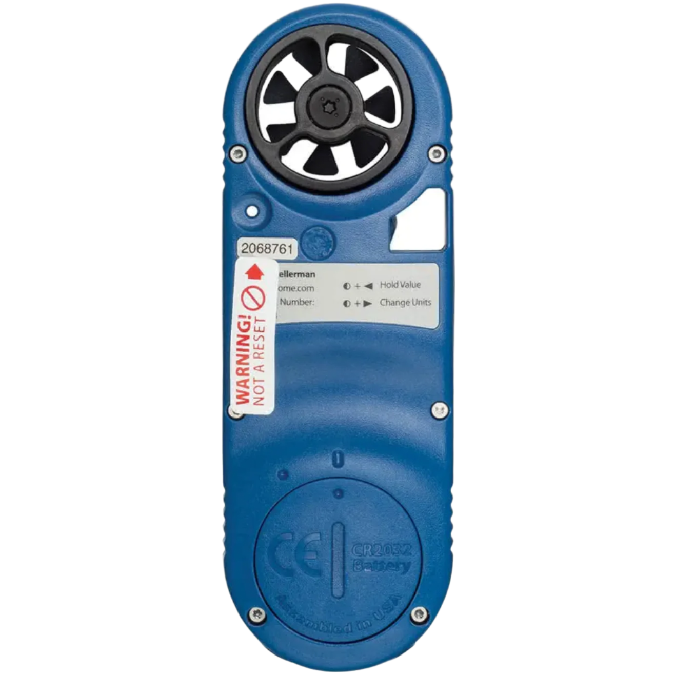 Kestrel 1000 Pocket Wind Meter Rear View