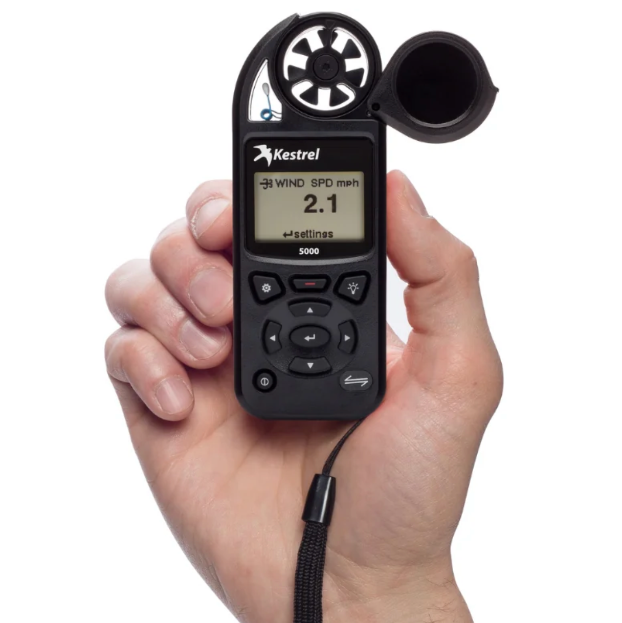 Kestrel 5000 Environmental Weather Station Held in Hand Without Link