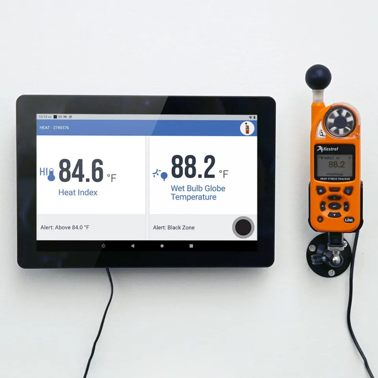 Kestrel Heat Stress Monitoring System Wall Mount