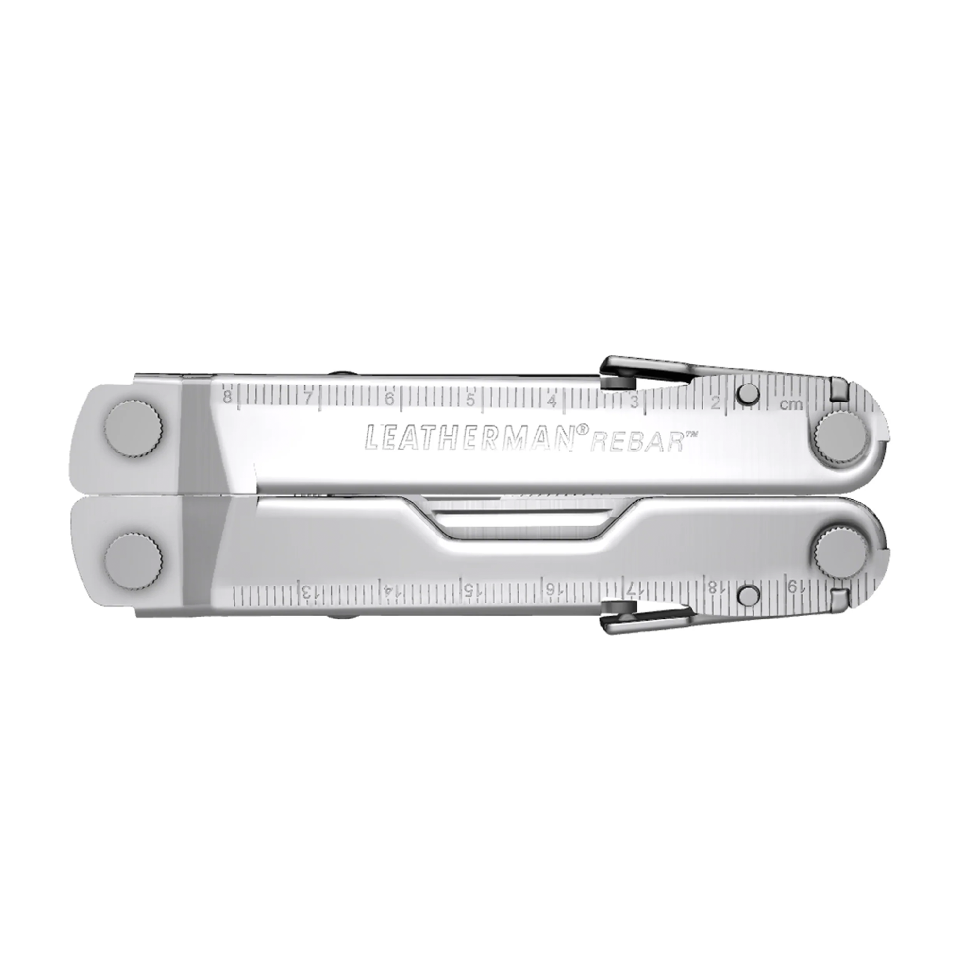 Multitool with 'Leatherman' branding on a white background