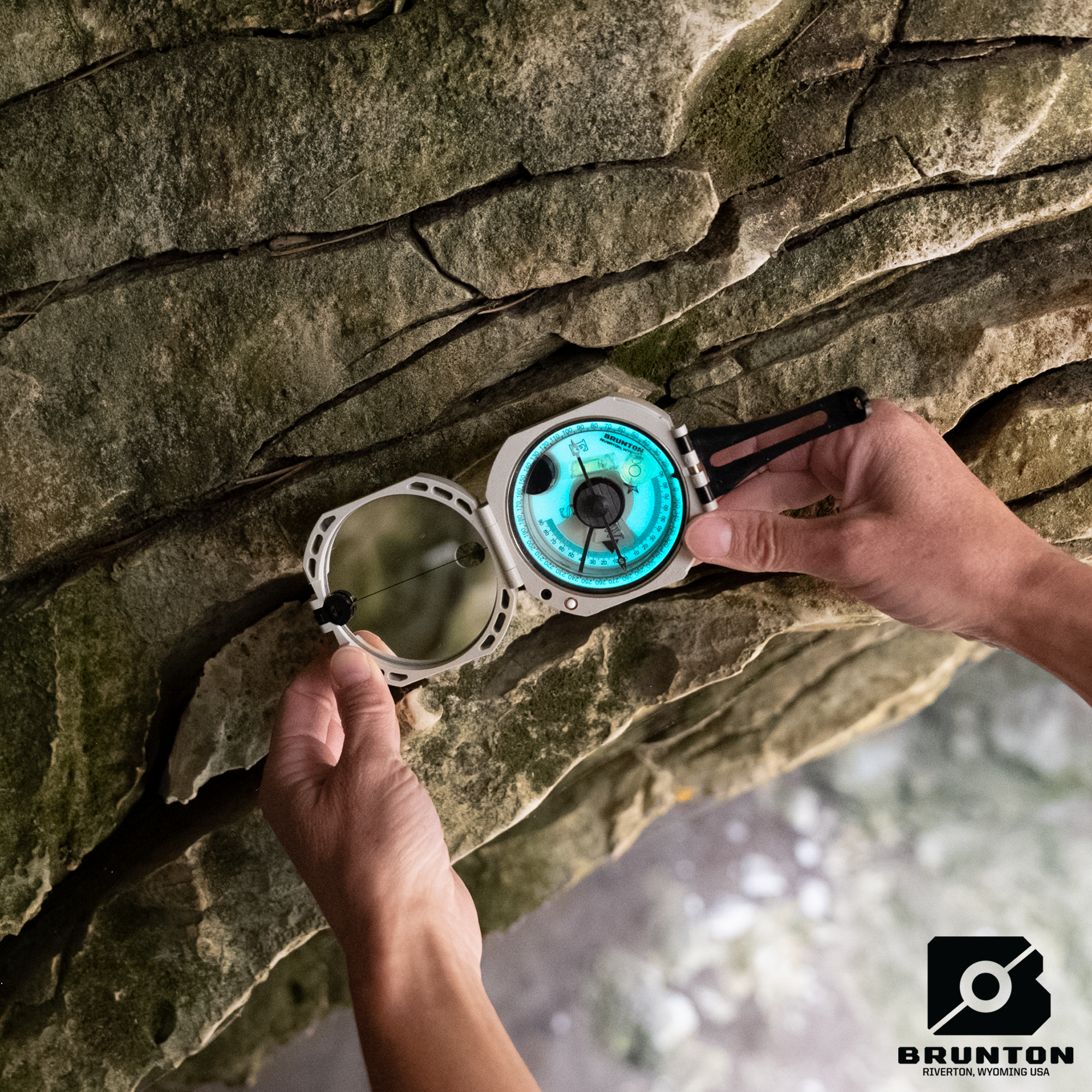Brunton Miner's D-Light Illuminated Compass - More Rocks