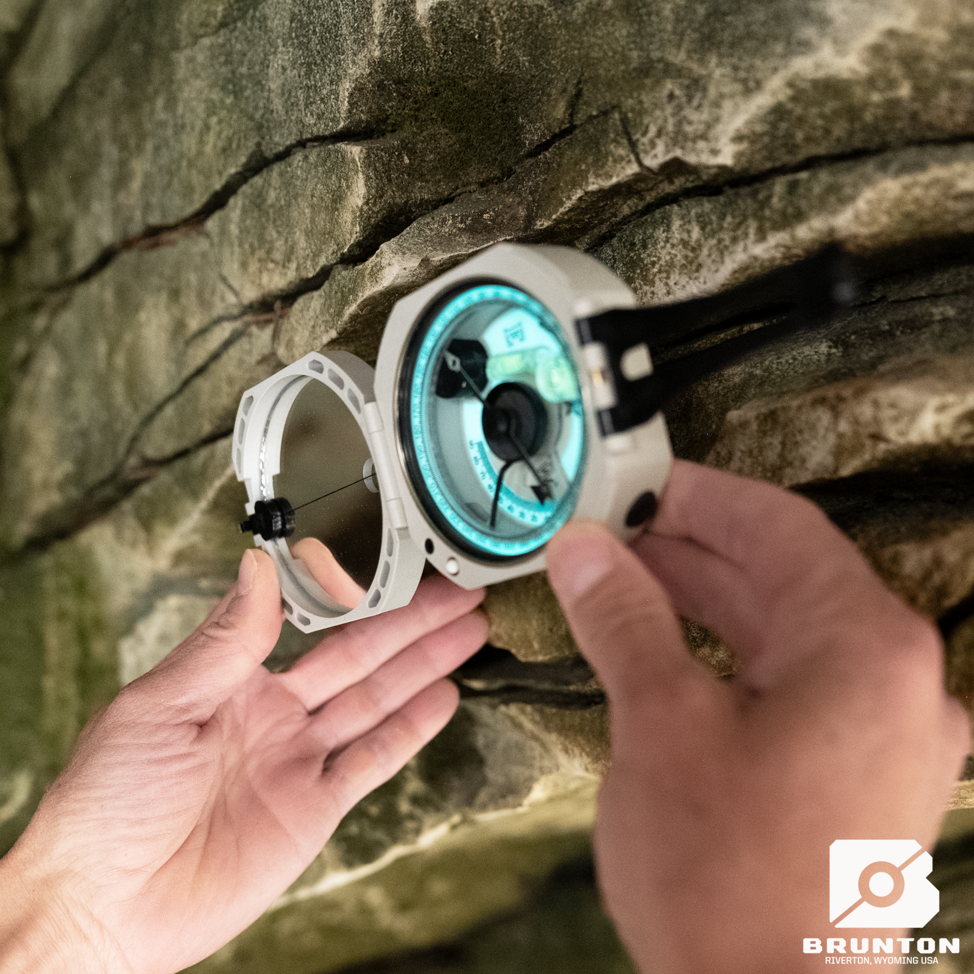 Brunton Miner's D-Light Illuminated Compass - Rocks