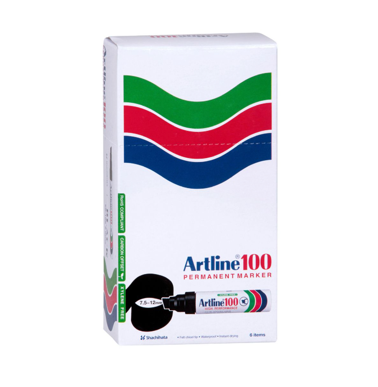 Artline 100 Permanent Marker Black