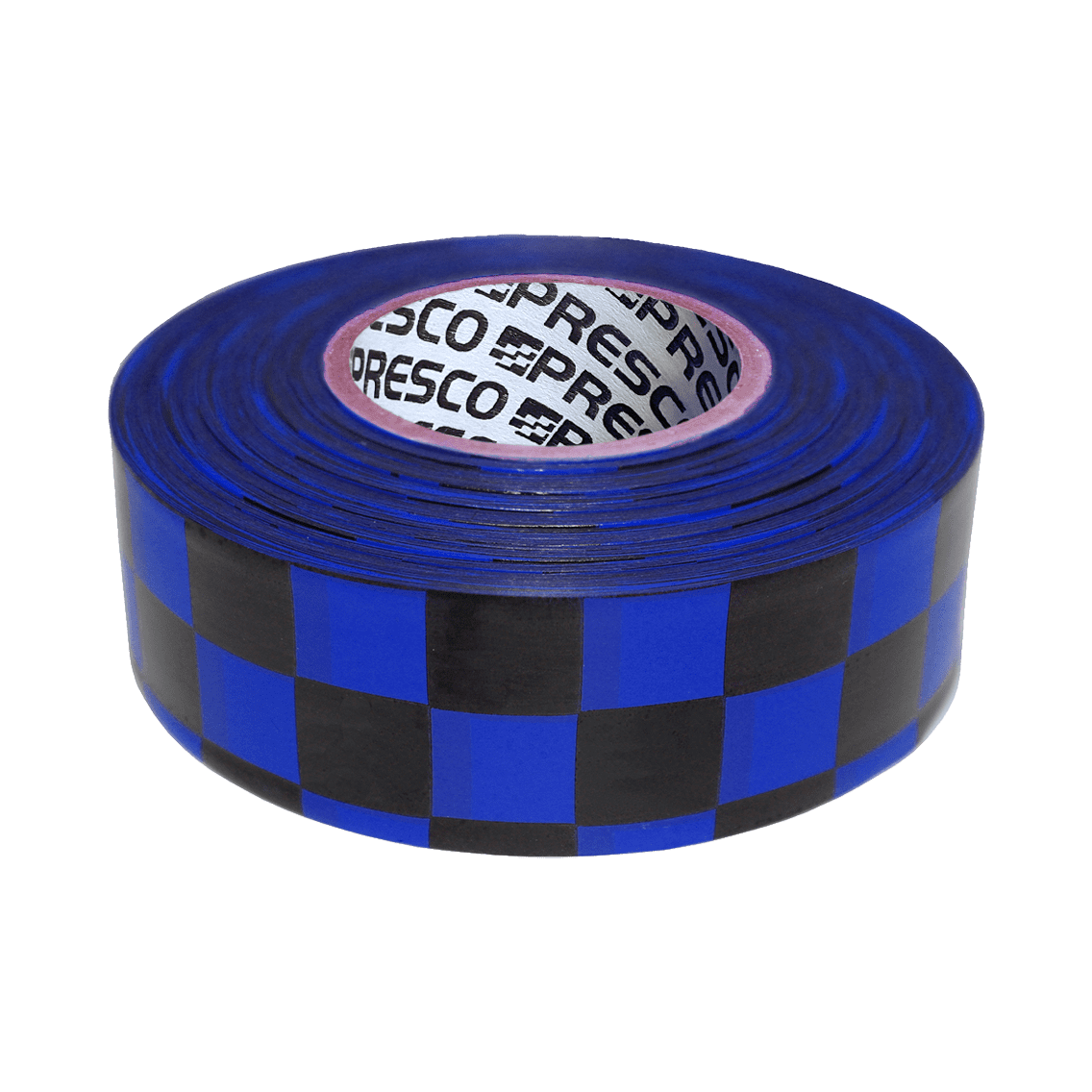 Presco Checkerboard Flagging Tape - Blue and Black