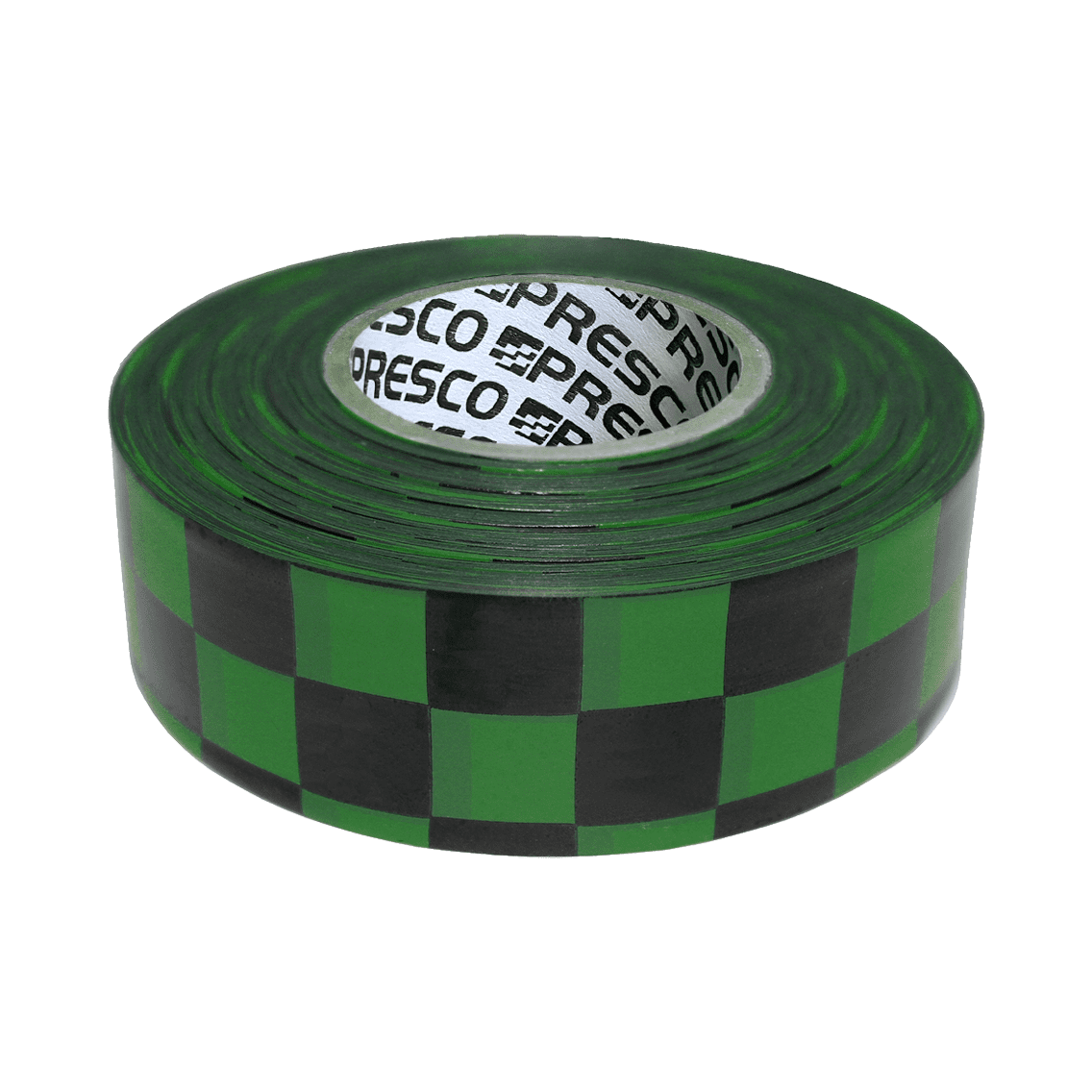 Presco Checkerboard Flagging Tape - Green and Black