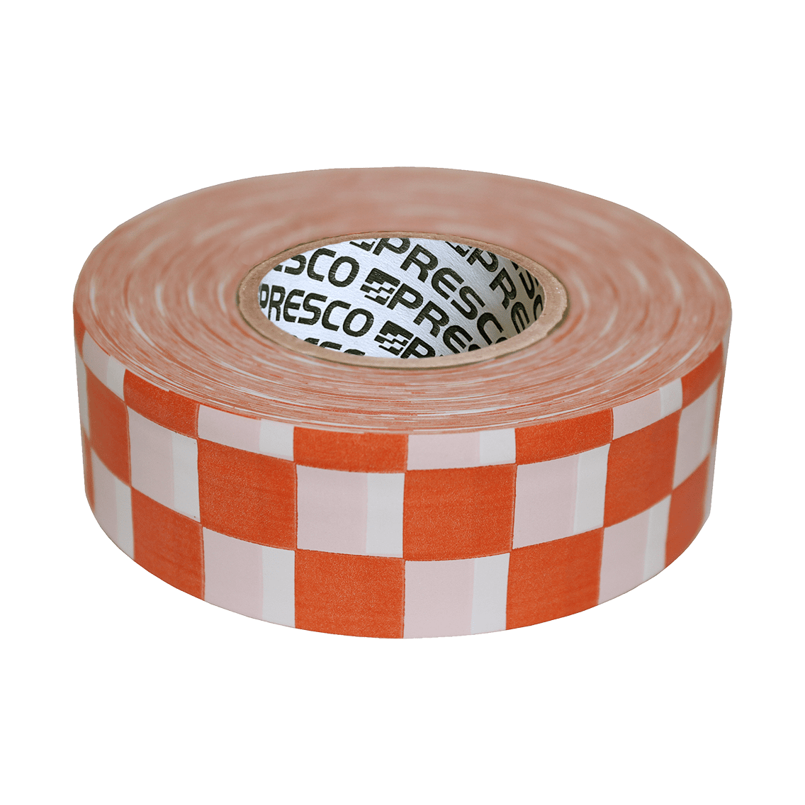 Presco Checkerboard Flagging Tape - Orange and White