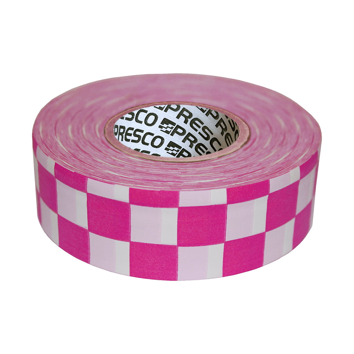 Presco Checkerboard Flagging Tape - Pink and White
