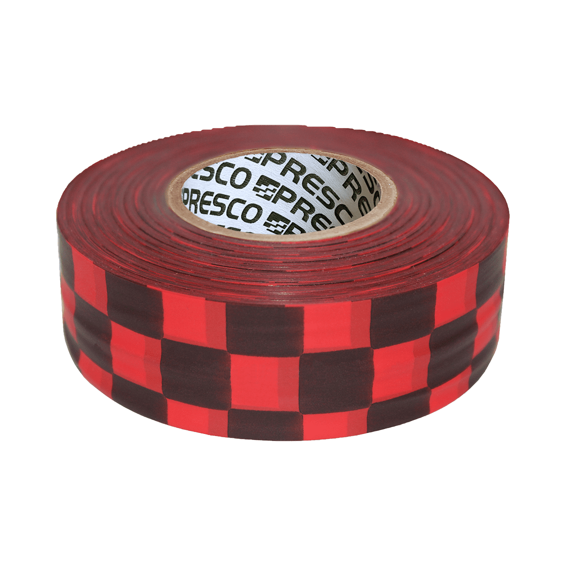 Presco Checkerboard Flagging Tape - Red and Black