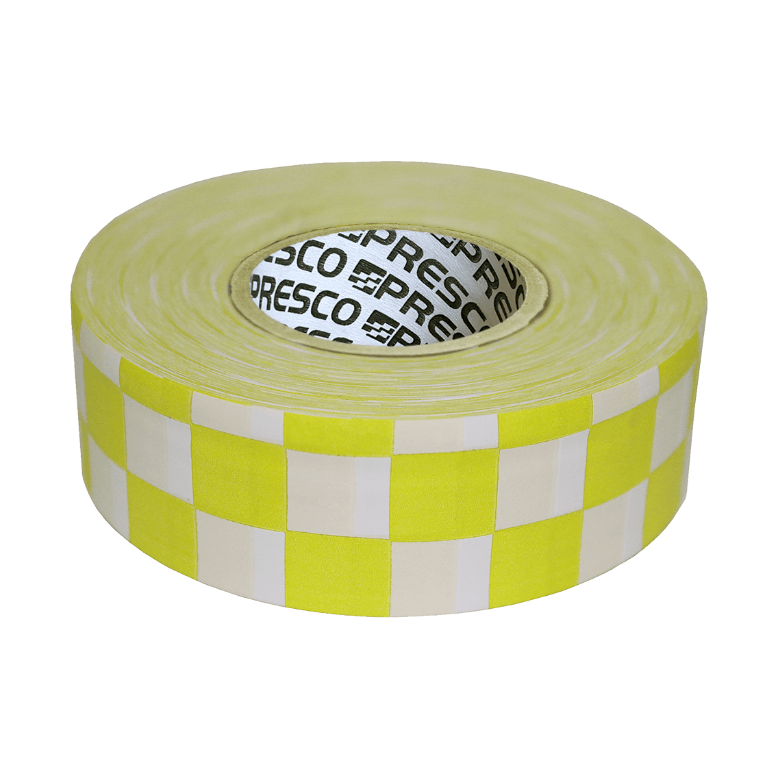 Presco Checkerboard Flagging Tape - Yellow and White