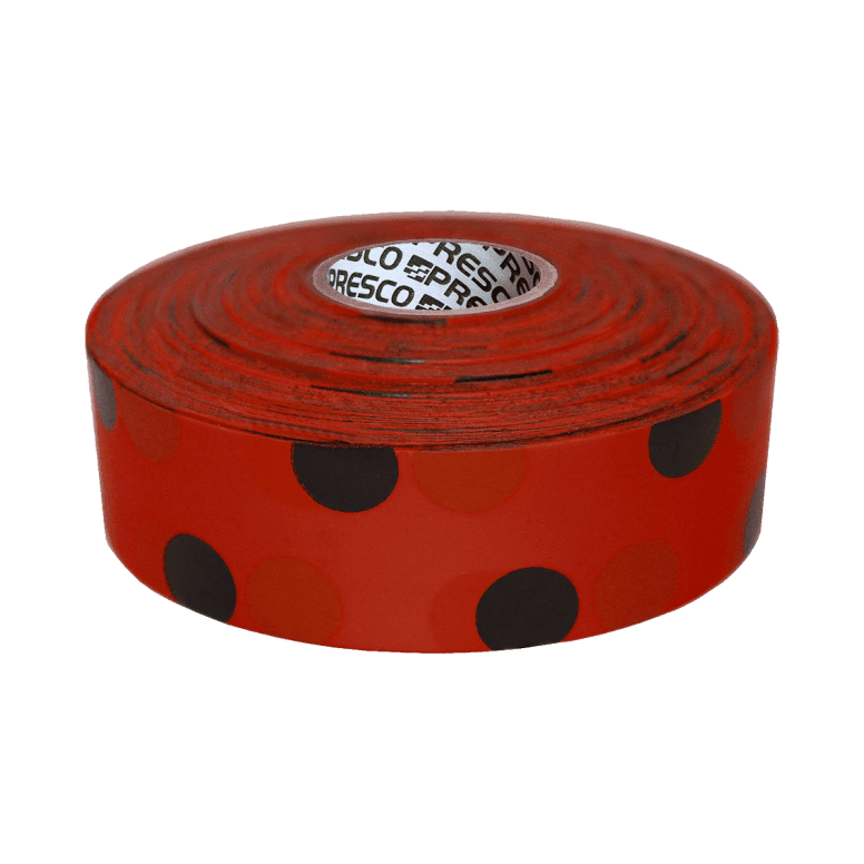 Presco Polka Dot Flagging Tape - Red and Black