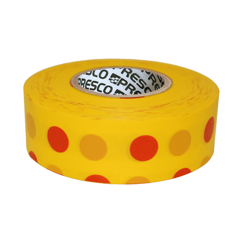Presco Polka Dot Flagging Tape - Yellow and Red