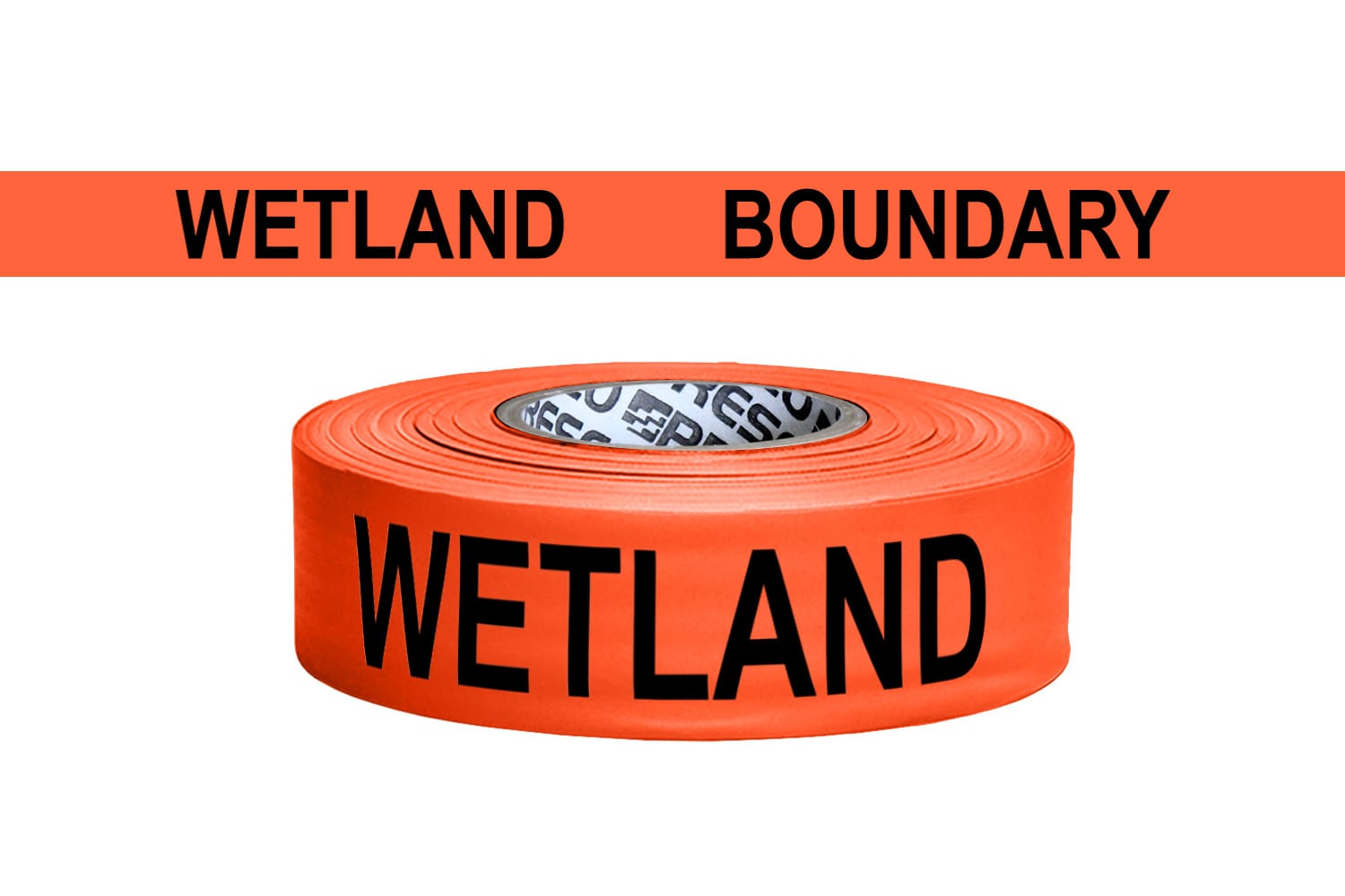 Presco Printed Flagging Tape - Wetland Boundary