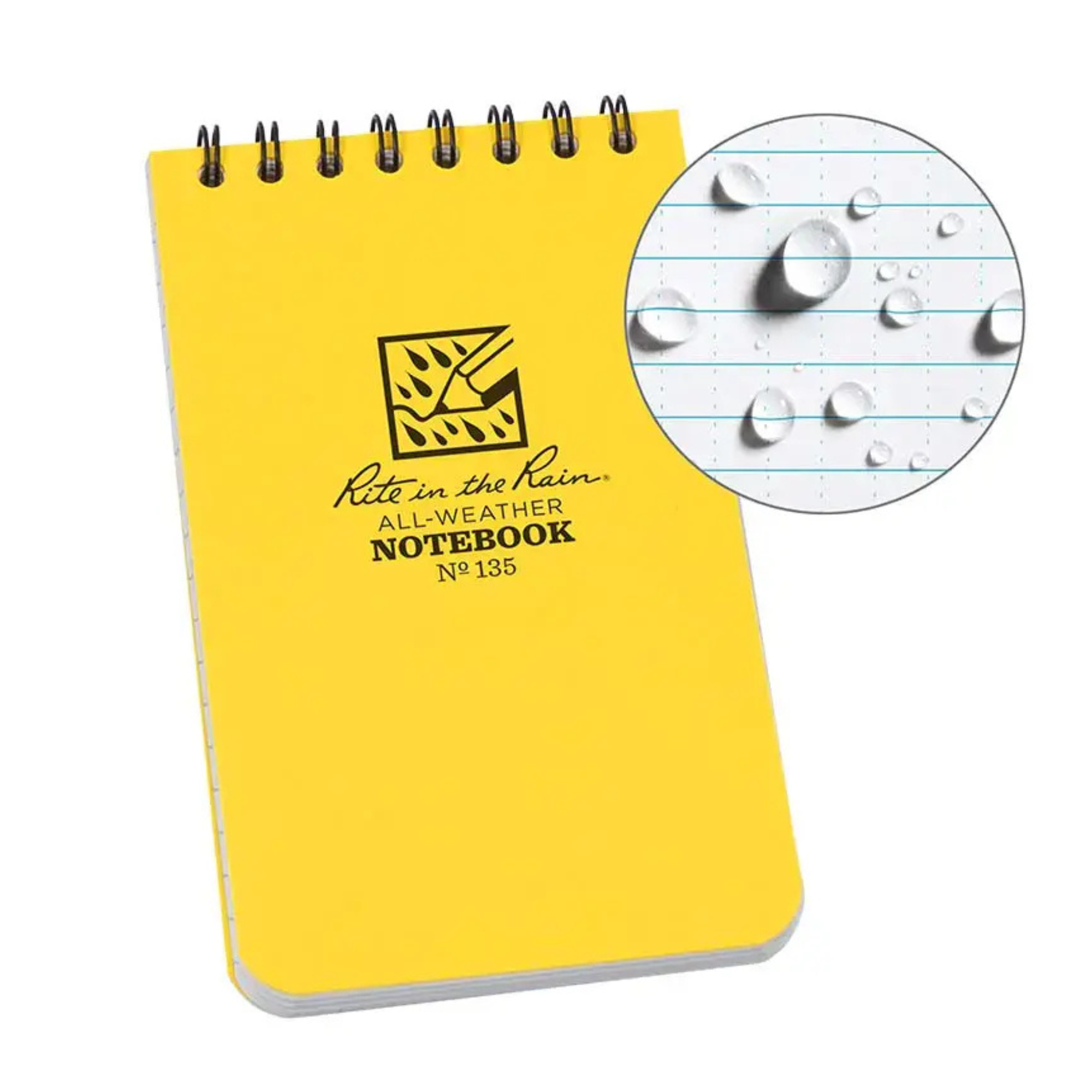 Rite in the Rain Top Spiral Notebook 76mm x 127mm (3" x 5")