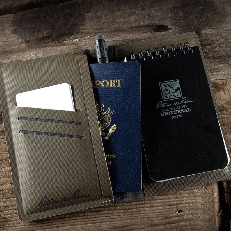 Rite in the Rain Monsoon Horizon Wallet - No. H935 - With Passport and 3x5" Notebook