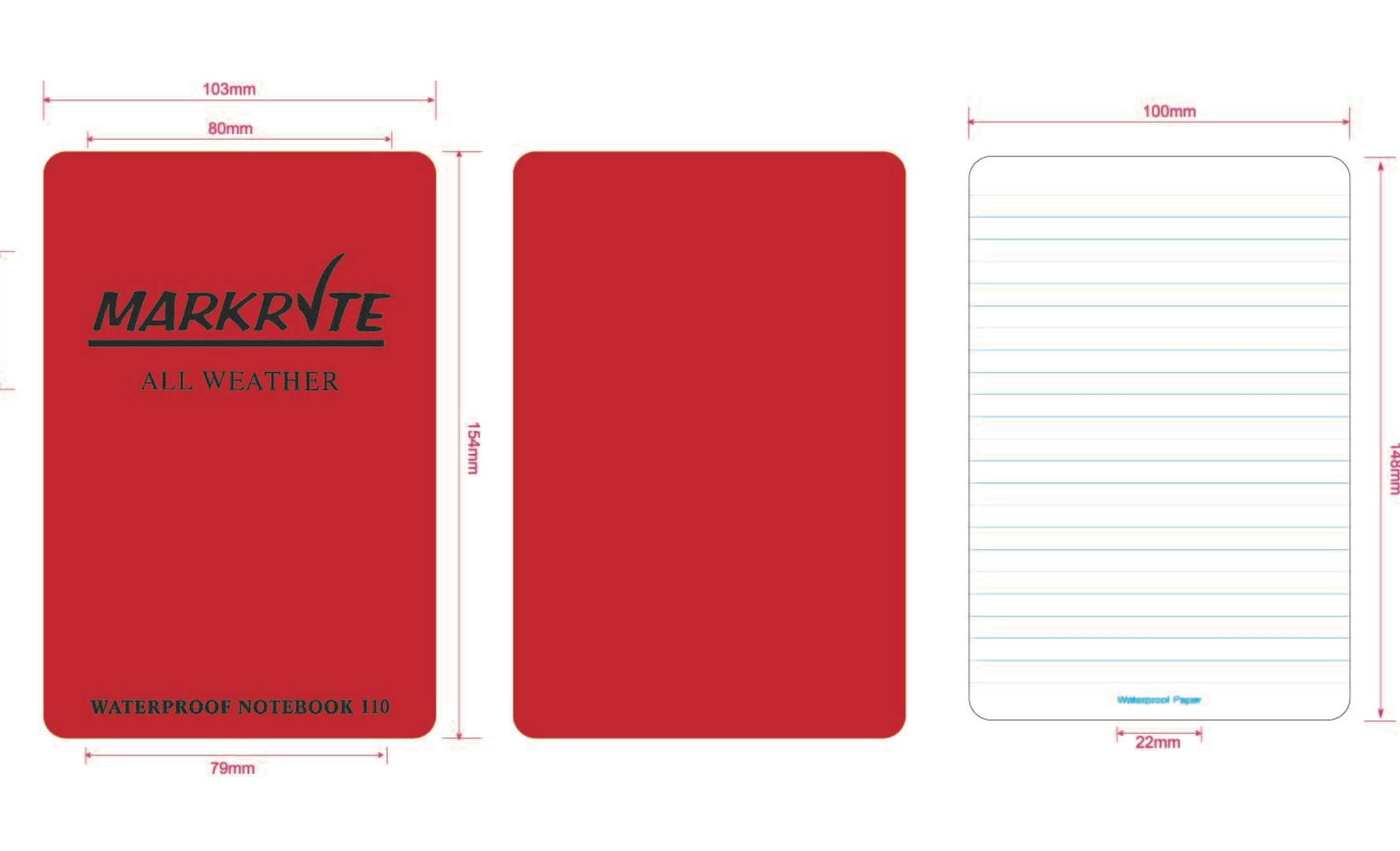 Markrite 110 Lined Notebook