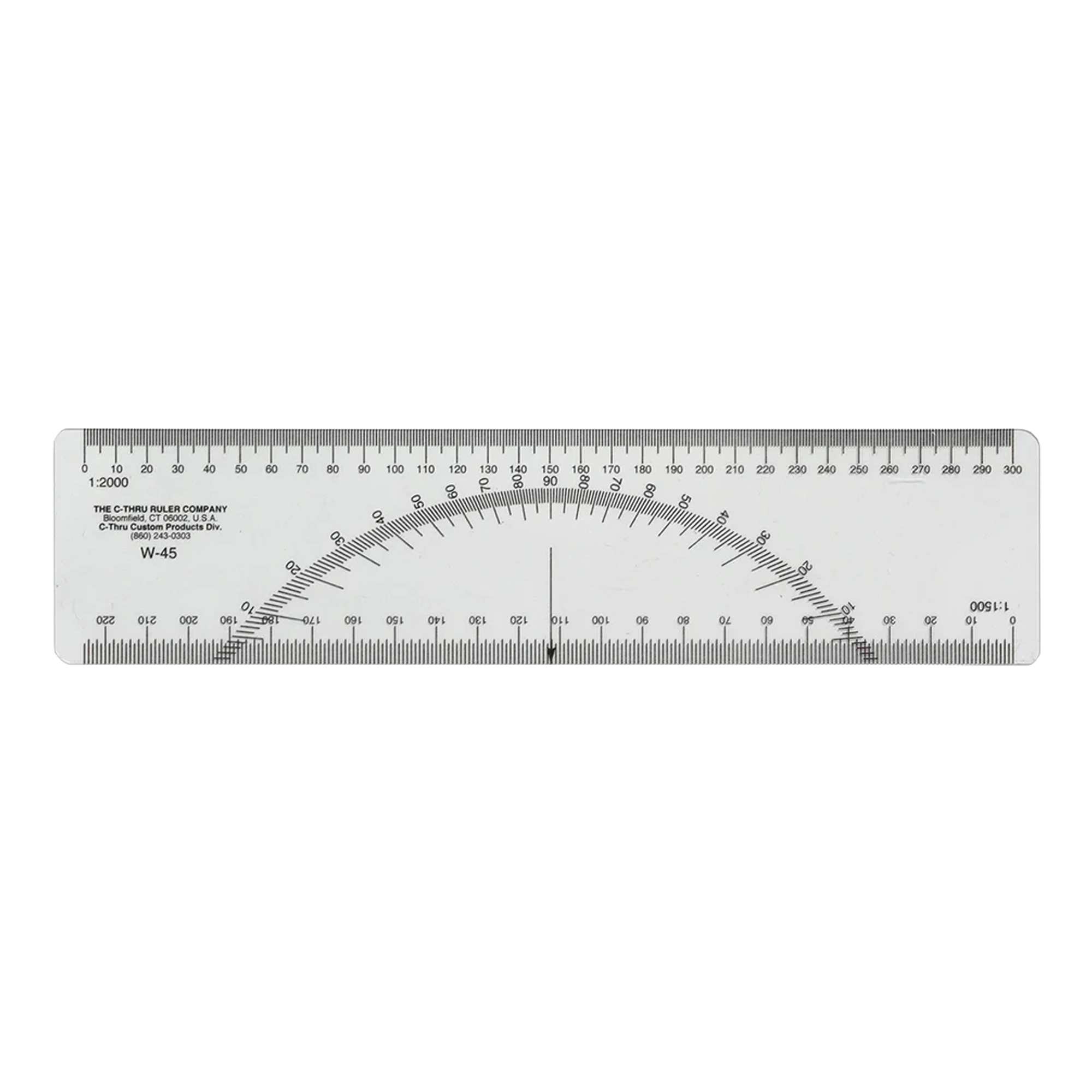 ON SALE! C-Thru / Westcott Protractor Ruler W-45