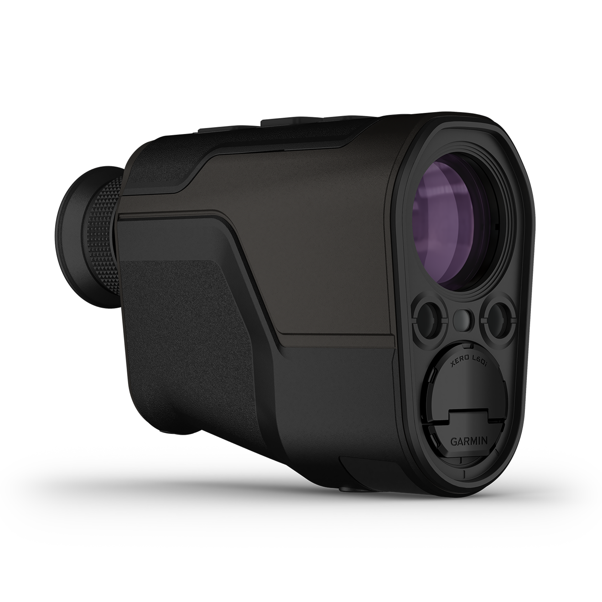 A black Garmin laser rangefinder
