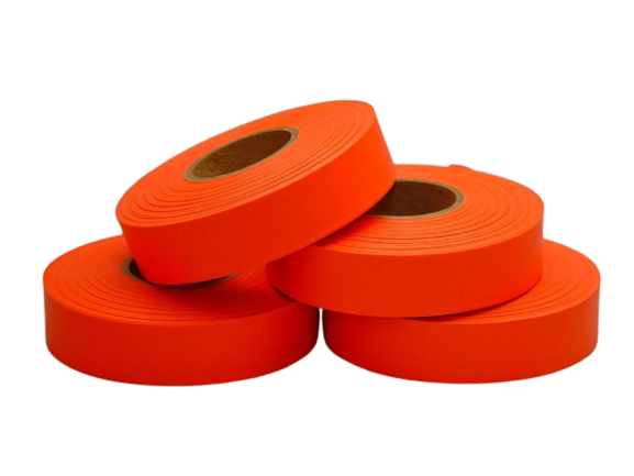 Presco Fluorescent Flagging Tape - 25mm x 100m - Discontinued - ON SALE!