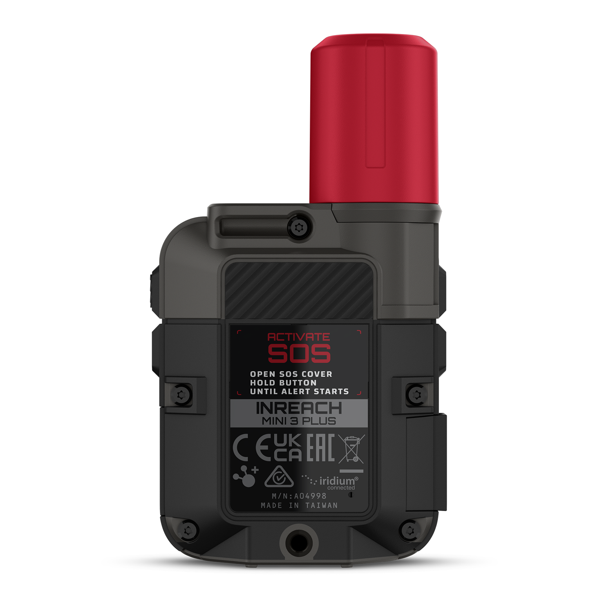 The back of the inReach Mini 3 Plus