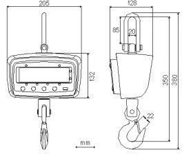 Pesola Digital Crane Hanging Scale 500kg