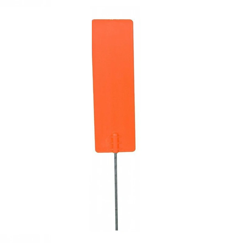 ProEarth Plastic Pin Marker on 500mm Wire Stake - Pack of 100 - Orange