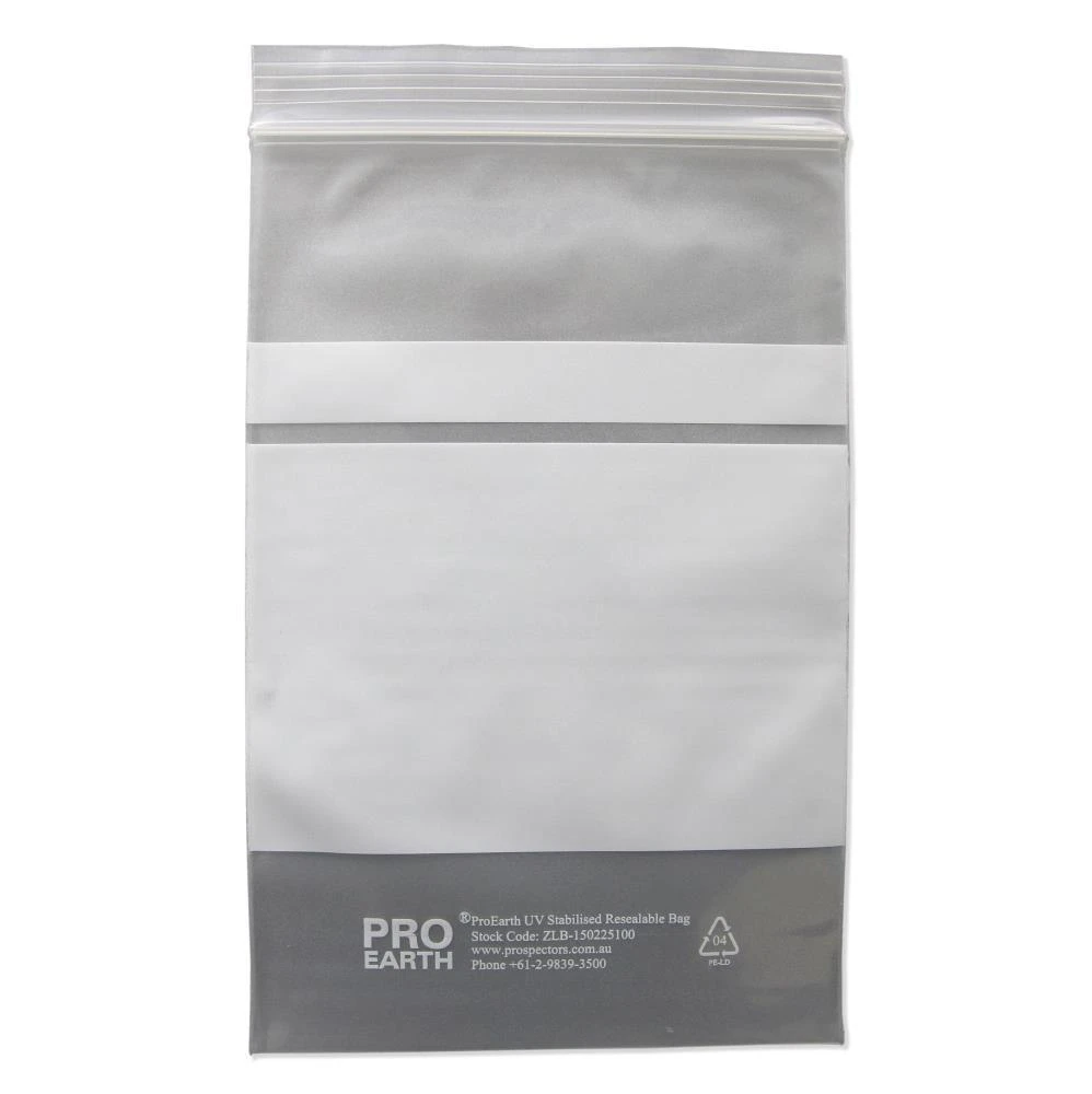 ProEarth Zip Lock Plastic Bags - UV Stabilised in Packs of 100