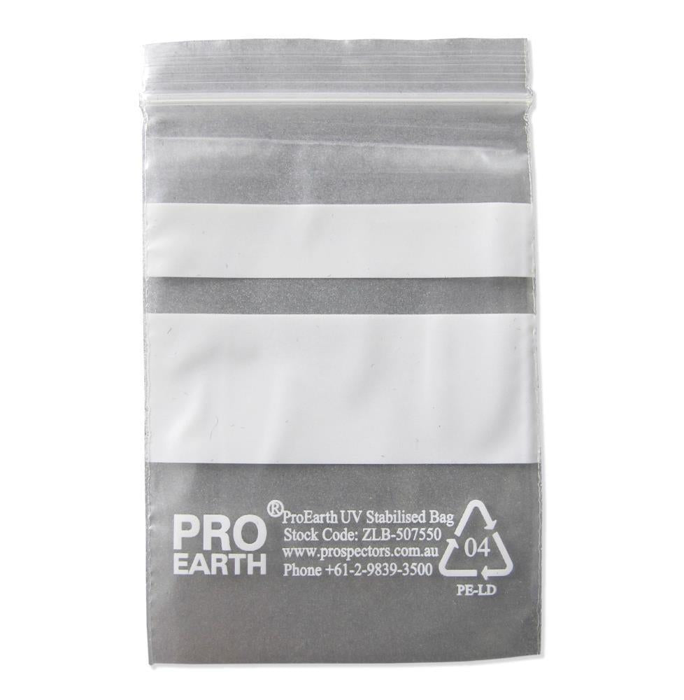 ProEarth Zip Lock Plastic Bags - UV Stabilised - Prospectors Supplies