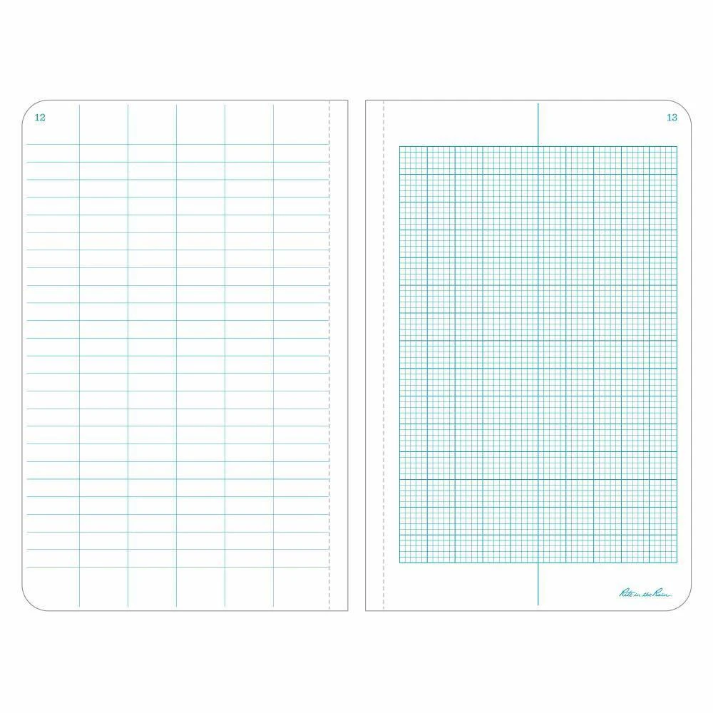 Rite in the Rain 360F, All-weather Metric Field Fabrikoid Field Book, 120mm x 190mm