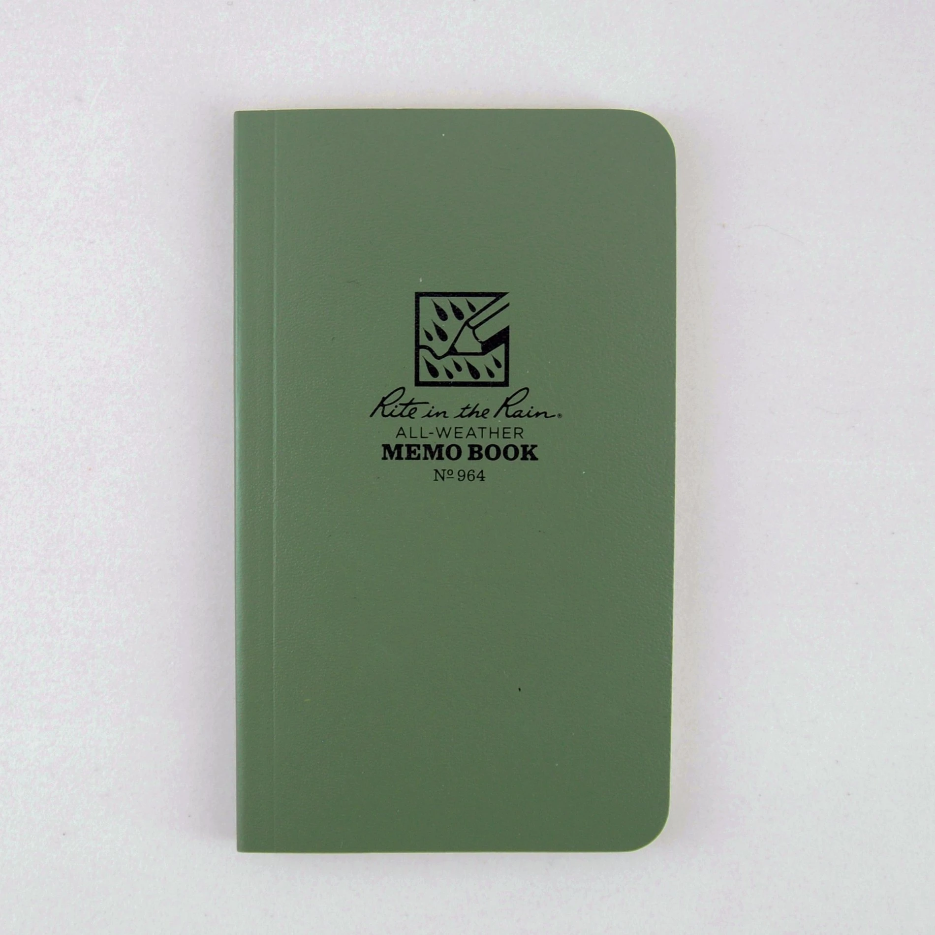 Rite in the Rain 964, All-Weather Green Universal Field-Flex Memo Book, 89mm x 52mm