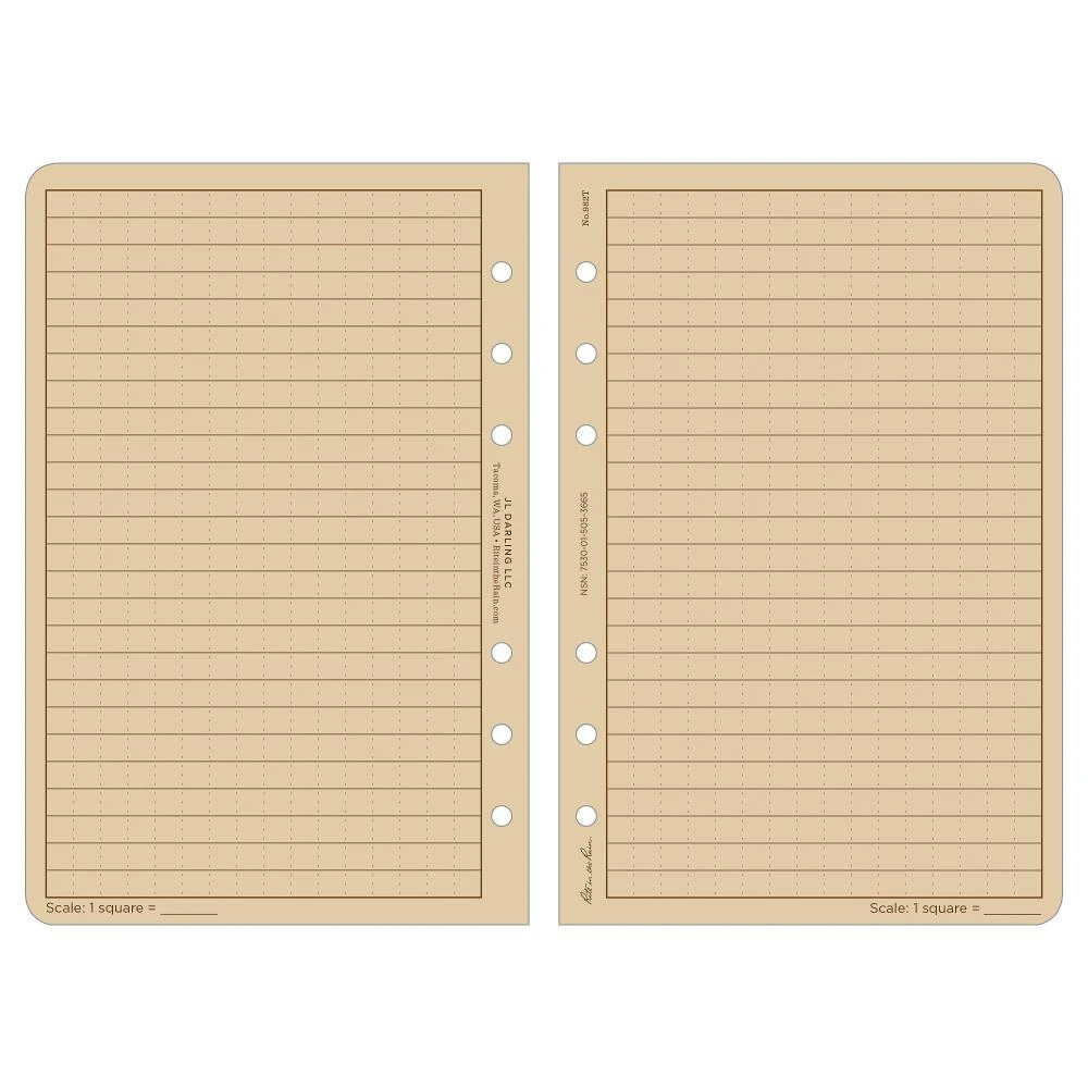 Rite in the Rain 982T All-Weather Tan Universal Loose Leaf Sheets 117mm x 177mm