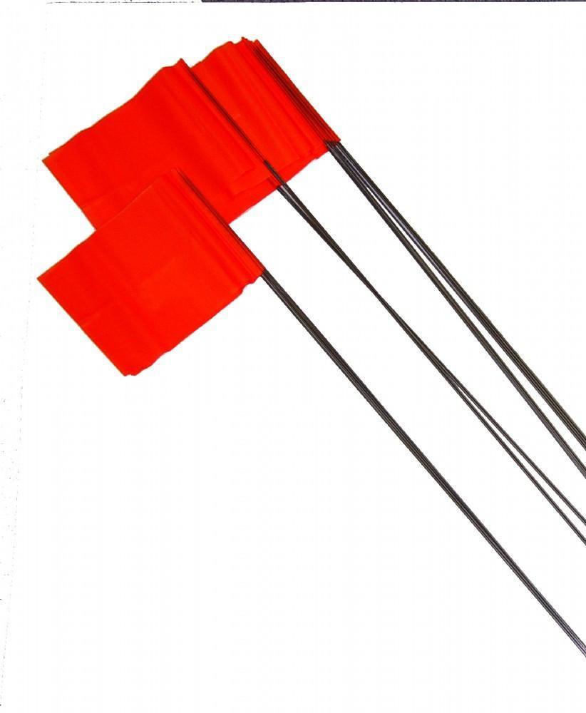 Presco Wire Stake Marker Flags - 100 Flags