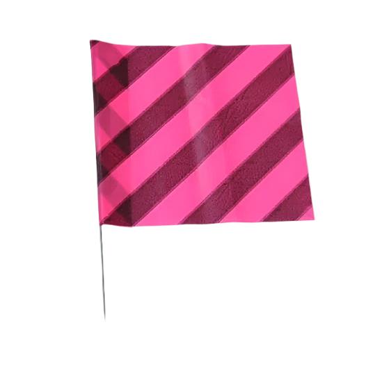 Presco Stake Flags Black and Pink Stripe